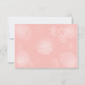 Rozen Peach RSVP-kaart RSVP Kaartje (Achterkant)