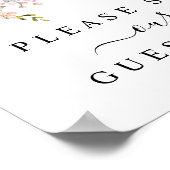 Rozen Peony Blush Pink Weddenschap Poster (Hoek)