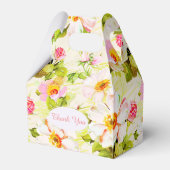 Rozen Pioenen 70e Verjaardag Dank u Favor Box Bedankdoosjes (Achterkant)