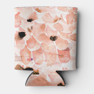 Rozen, pioenen en bladeren, waterverf. blikjeskoeler