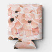 Rozen, pioenen en bladeren, waterverf. blikjeskoeler (Achterkant)