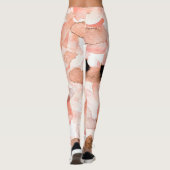 Rozen, pioenen en bladeren, waterverf. leggings (Achterkant)
