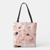 Rozen, pioenen en bladeren, waterverf. tote bag (Achterkant)