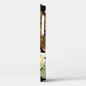 Rozen pioenen: zwart bloemmotief Case-Mate iPhone Case (Achterkant / Links)