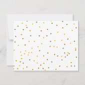 Rozen, polka punt Bloemenmeisje Dank je wel Notitiekaartje (Achterkant)