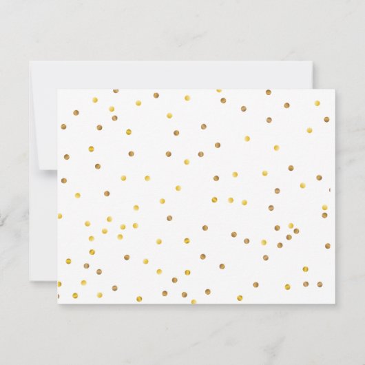 Rozen, polka punt Bloemenmeisje Dank je wel Notitiekaartje (Achterkant)