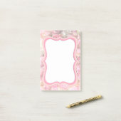 Rozen Post-it® Notes (Op bureau)