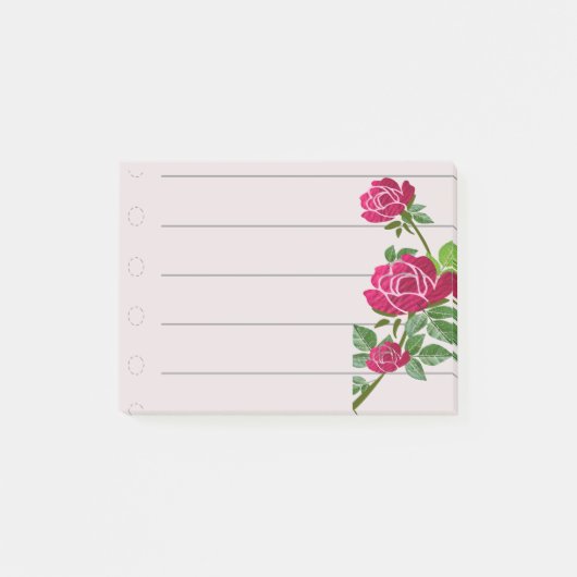 Rozen Post-it® Notes (Voorkant)