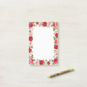 Rozen Post-it® Notes (Op bureau)