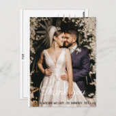 Rozen poster bruiloft dank u geweldig briefkaart (Voorkant / Achterkant)