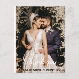 Rozen poster bruiloft dank u geweldig briefkaart