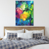 Rozen, prachtige kunstschilderkunst canvas afdruk (Insitu (Slaapkamer))