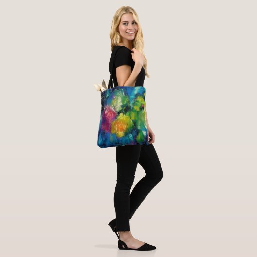 Rozen, prachtige kunstschilderkunst tote bag (Op model)