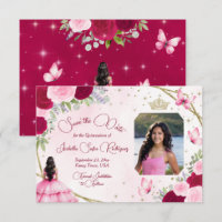 Rozen Prinses Vlinder & Foto Quinceanera