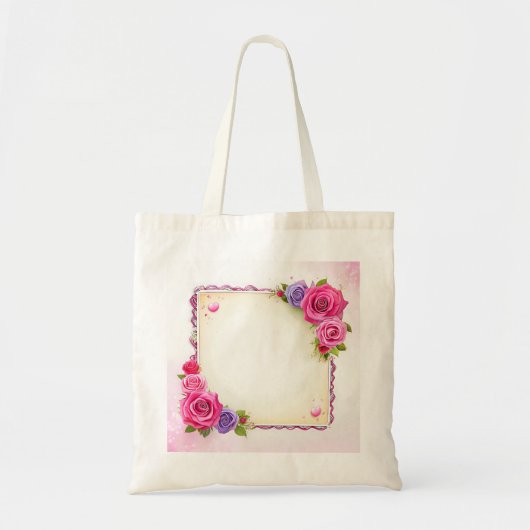 rozen puntzak tote bag (Voorkant)