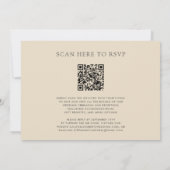  Rozen QR Code RSVP Bloemenbruiloft Kaart (Achterkant)
