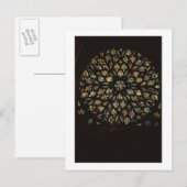 Rozen raam boven de westdeur, met scènes diepgaand briefkaart (Voorkant / Achterkant)