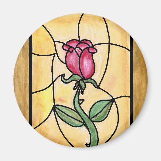 Rozen raammagneet magneet (Voorkant)