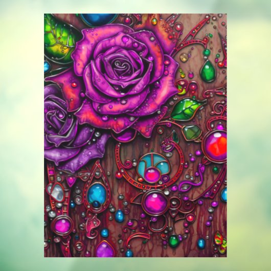 Rozen Raamsticker (Vel 3)