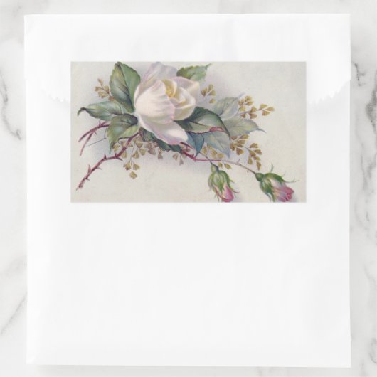  Rozen Rechthoekige Sticker (Tas)