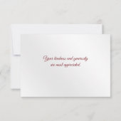 Rozen Red Gold Floral Butterfly Bedankkaart (Achterkant)