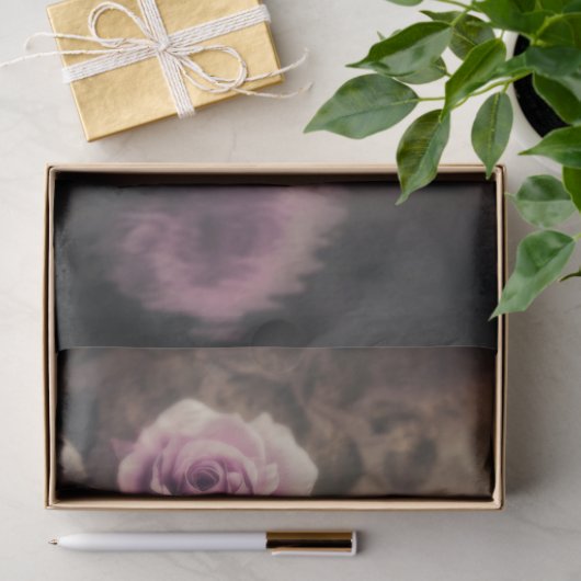Rozen reflecties, etherische meer en bloemen tissuepapier (Geschenk)