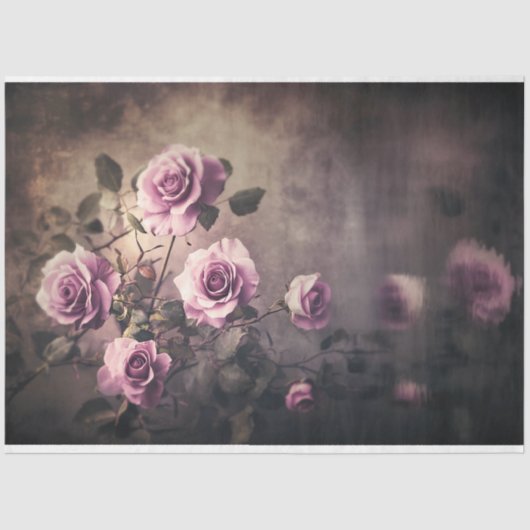 Rozen reflecties, etherische meer en bloemen tissuepapier (Voorkant)