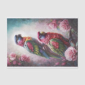 Rozen & regenbogen ontkoppeling tissuepapier (Voorkant)