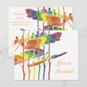 Rozen Regenboog Kaart (Voorkant / Achterkant)