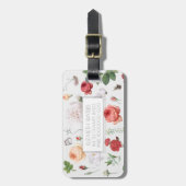 ROZEN REIZEN BAGAGELABEL (Voorkant verticaal)