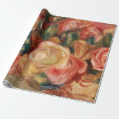 Rozen - Renoir impressionistisch lakpapier Cadeaupapier (Uitgerold)