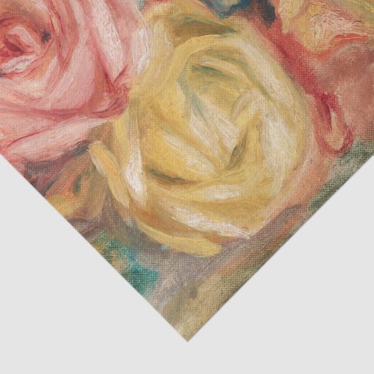 Rozen Renoir Impressionistische schilderij Tissue Tissuepapier (Detail)