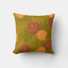 Rozen retro kleuren kussen