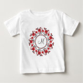 Rozen ring Gepersonaliseerd Monogram Initiaal (Voorkant)