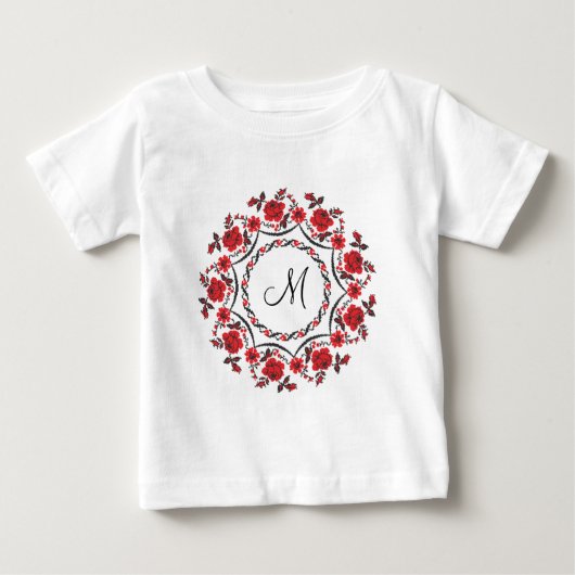 Rozen ring Gepersonaliseerd Monogram Initiaal (Voorkant)