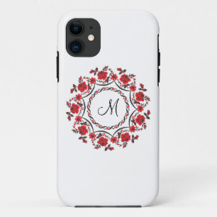 Rozen ring Gepersonaliseerd Monogram Initiaal Case-Mate iPhone Case