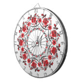 Rozen ring Gepersonaliseerd Monogram Initiaal Dartbord (Voorkant Rechts)