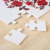 Rozen ring Gepersonaliseerd Monogram Initiaal Legpuzzel (Zijkant)