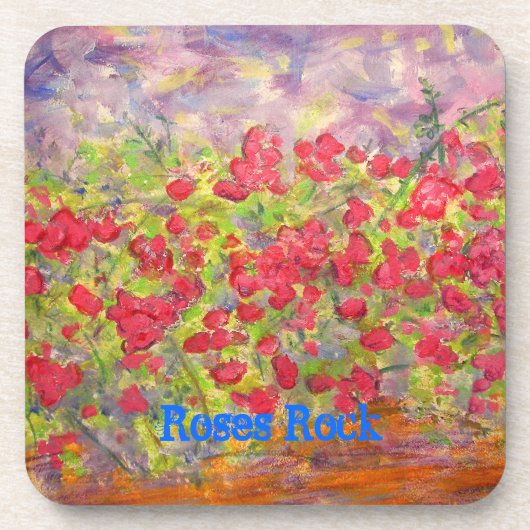 Rozen Rock Bier Onderzetter (Voorkant)