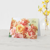rozen romance Moederdag Kaart (Gele Bloem)