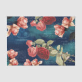 Rozen Romantic Dark Tissue Paper Tissuepapier (Voorkant)