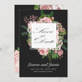  rozen romantisch sparen de datumkaart kaart (Voorkant / Achterkant)