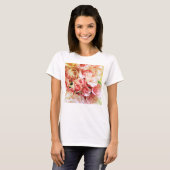 Rozen romantisch t-shirt (Voorkant volledig)