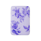 Rozen Romantische Bloemen Lavendelblauw Badmat (Voorkant Verticaal)