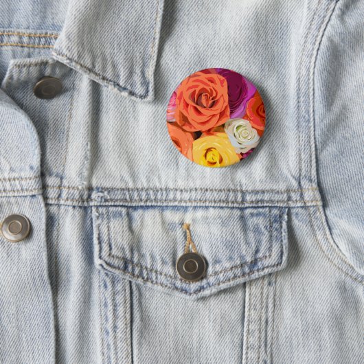 Rozen Ronde Button 5,7 Cm (In situ)