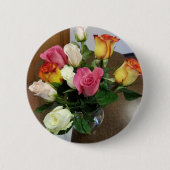 Rozen Ronde Button 5,7 Cm (Voorkant)