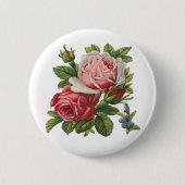  ROZEN RONDE BUTTON 5,7 CM (Voorkant)