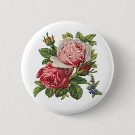  ROZEN RONDE BUTTON 5,7 CM (Voorkant)