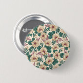 Rozen Ronde Button 5,7 Cm (Voorkant /achterkant)