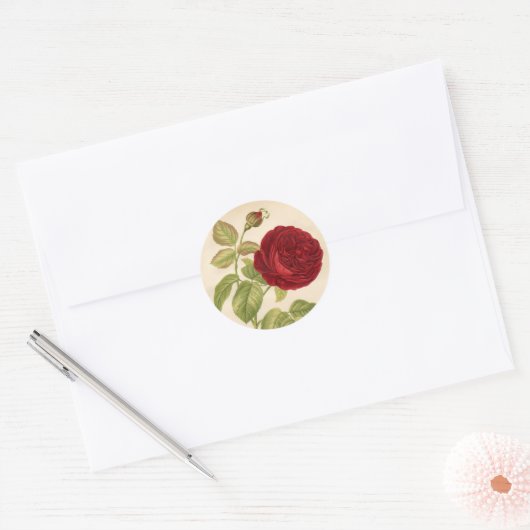  Rozen Ronde Sticker (Envelop)
